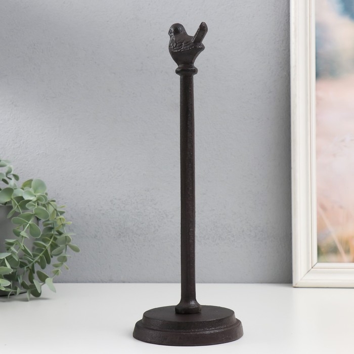 Сувенир чугун держатель д/полотенец Сувенир чугун держатель д/полотенец "Птичка" 12х12х33 см