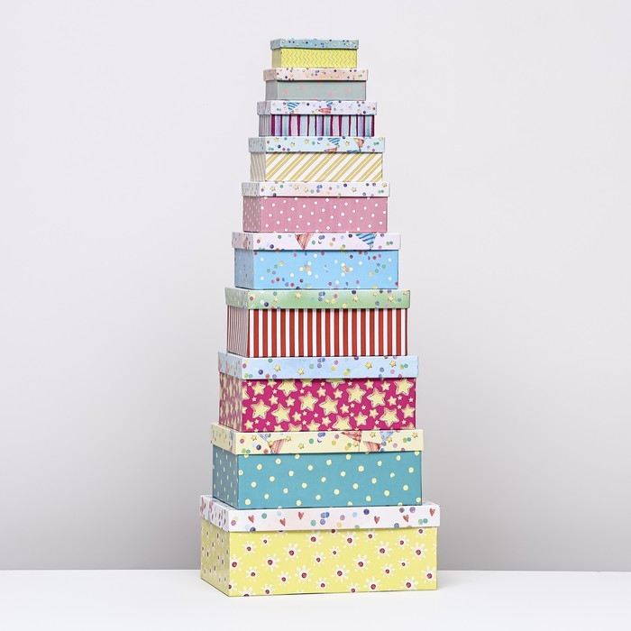 Набор коробок 10 в 1 Набор коробок 10 в 1 "Праздничное настроение", 30 х 19 х 11,5 - 12 х 6,5 х 4 см