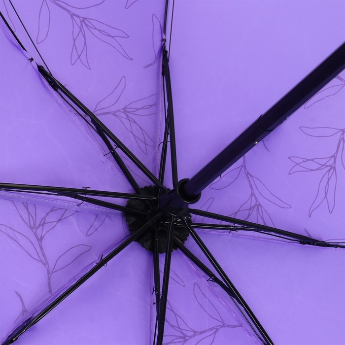 Зонт женский механический «Веточки», 8 спиц, d=95, цвет сиреневый Зонт женский механический «Веточки», 8 спиц, d=95, цвет сиреневый