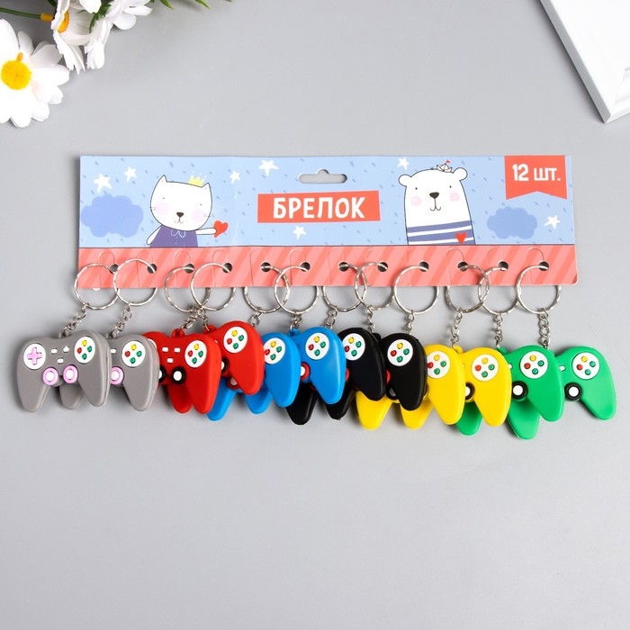 Брелок резина Брелок резина "Джойстик" МИКС 2,7х3,8х0,4 см