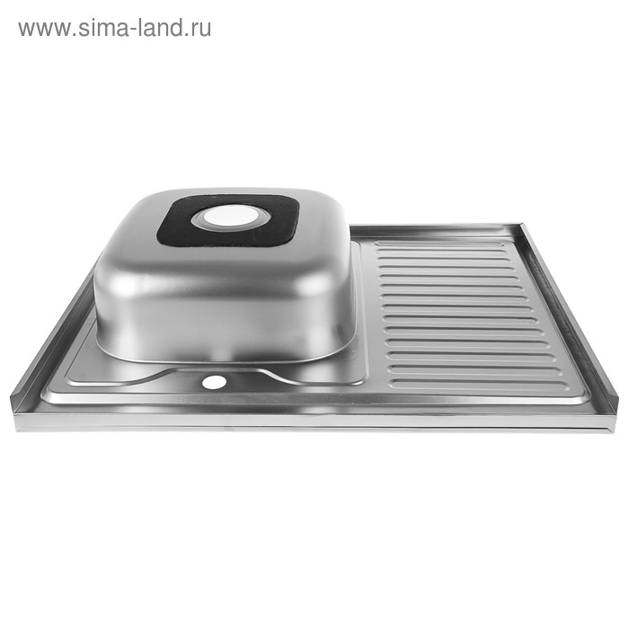 Мойка кухонная Accoona AC6080-L, накладная, левая, толщина 0.6 мм, 800х600х165 мм, декор Мойка кухонная Accoona AC6080-L, накладная, левая, толщина 0.6 мм, 800х600х165 мм, декор