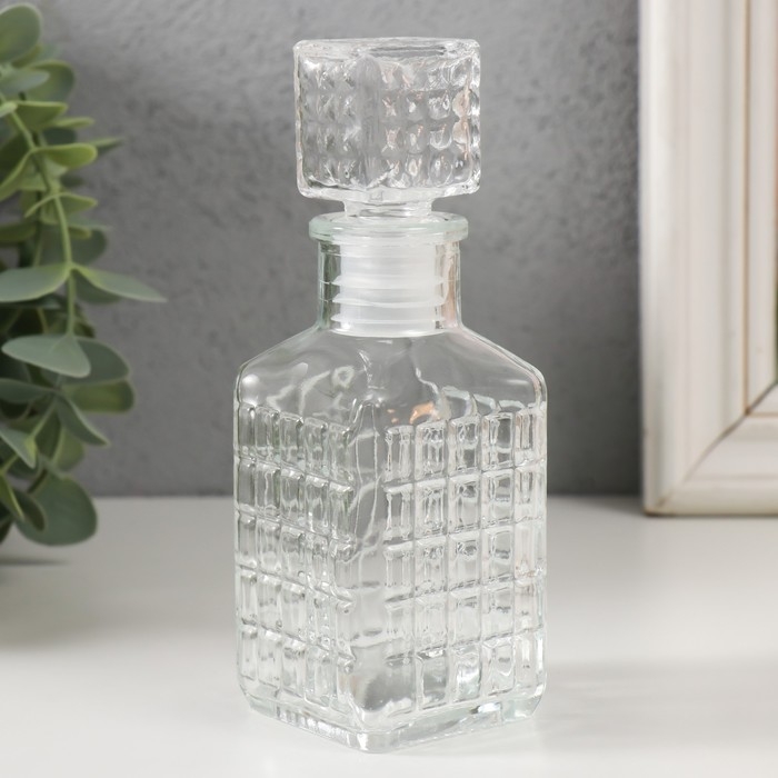 Диффузор для эфирных масел с крышкой Диффузор для эфирных масел с крышкой "Квадратики" 100 мл прозрачный 4,5х5х13,5 см