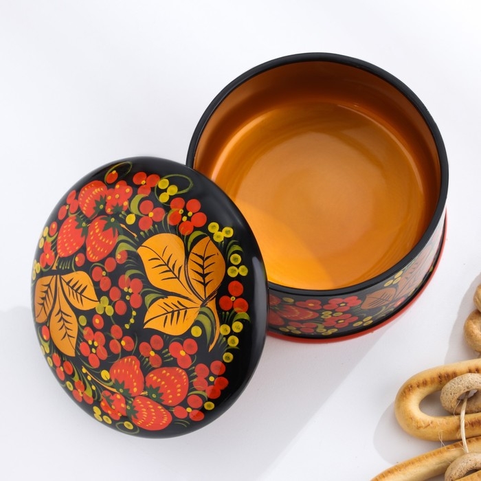 Коробка «Ягодка», большая, 12-13×9-10 см, хохлома Коробка «Ягодка», большая, 12-13×9-10 см, хохлома