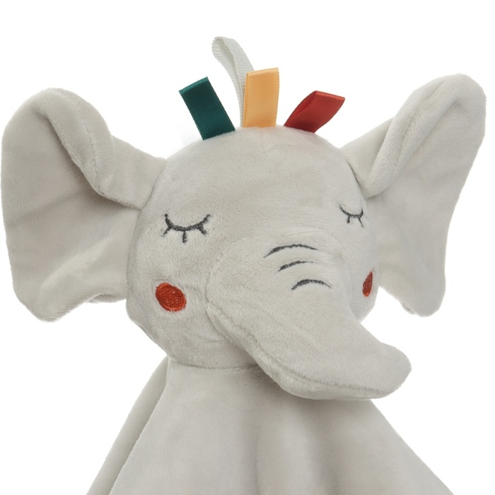 Комфортер - игрушка «Слоник Эли», погремушка, прорезыватель, цвет серый, Крошка Я Комфортер - игрушка «Слоник Эли», погремушка, прорезыватель, цвет серый, Крошка Я