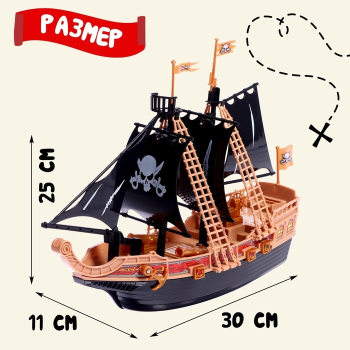 Набор пиратов «Черная борода», 10 элементов Набор пиратов «Черная борода», 10 элементов