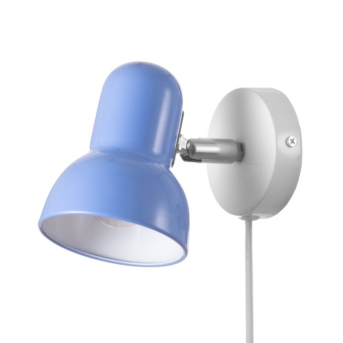 Бра с проводом  Бра с проводом "Севантос" Е27 40Вт синий 9х9х14 см