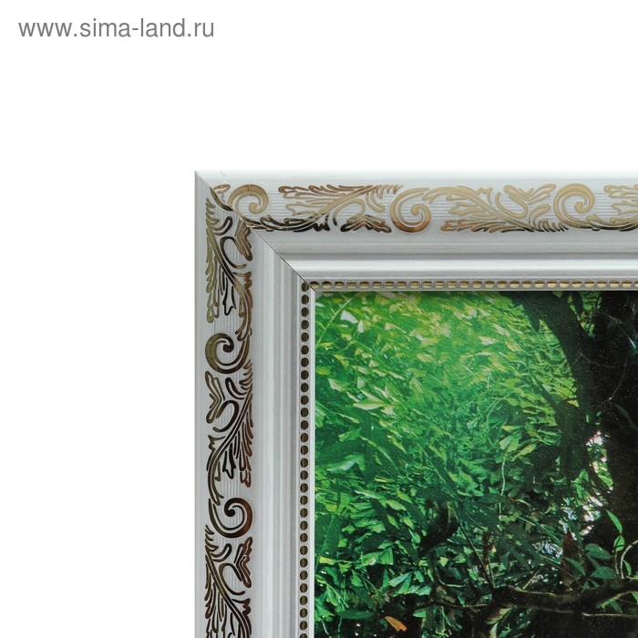 Картина  Картина "Лесная река" 67х107 см рамка МИКС