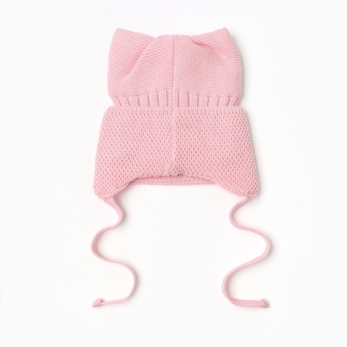 Шапка детская с ушками MINAKU р-р 35-40, цвет нежно-розовый Шапка детская с ушками MINAKU р-р 35-40, цвет нежно-розовый