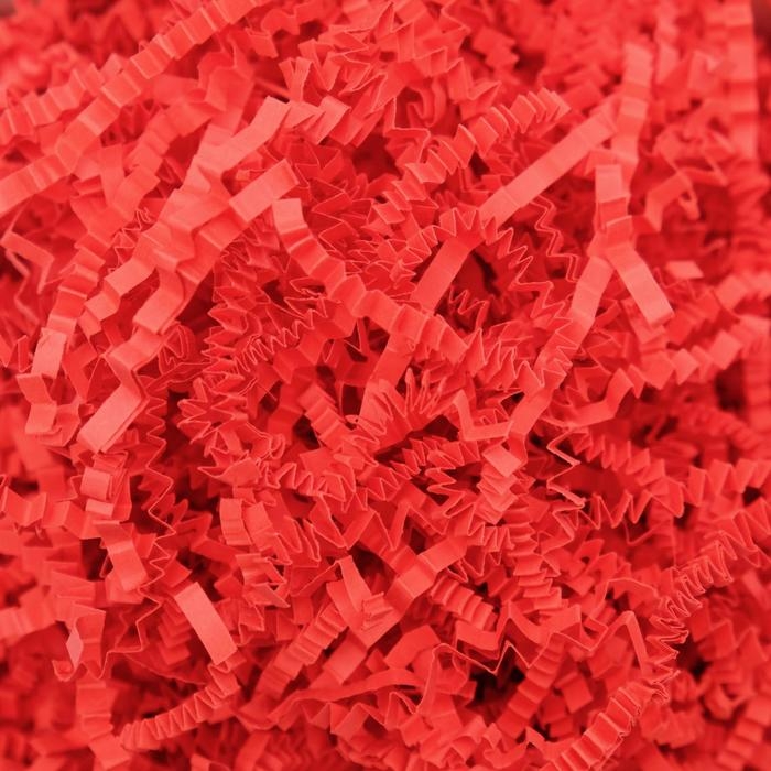 Наполнитель бумажный, красный-коралловый, 50 г