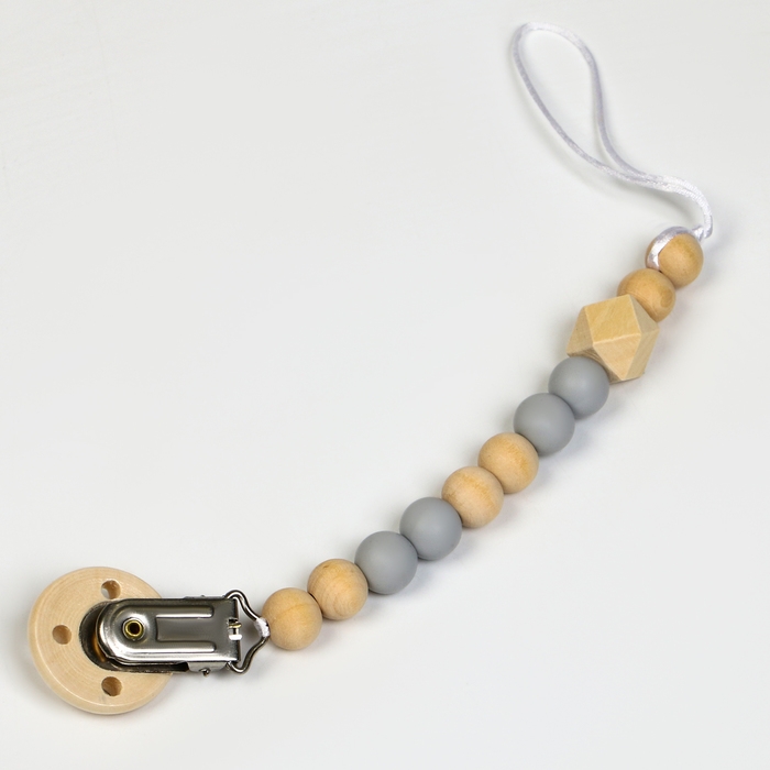 Набор подарочный: Мягкая игрушка+держатель для пустышки  Набор подарочный: Мягкая игрушка+держатель для пустышки "Пингвин", 17 см.