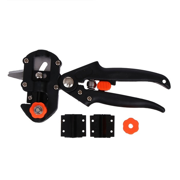 Секатор прививочный, 12 Секатор прививочный, 12" (30.5 см), 2 насадки, с пластиковыми ручками, Greengo