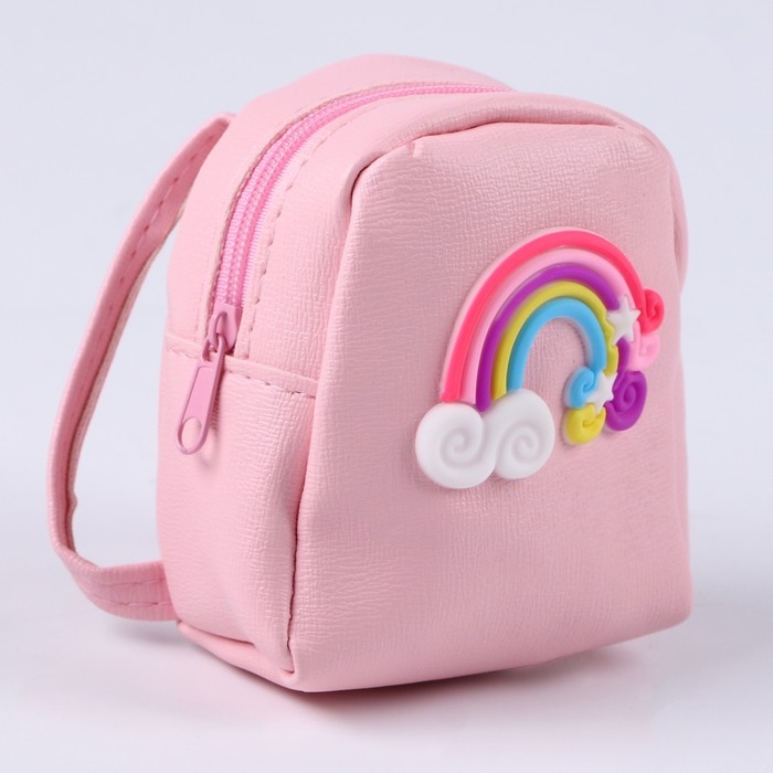 Сумка для куклы «Радуга», цвет розовый Сумка для куклы «Радуга», цвет розовый