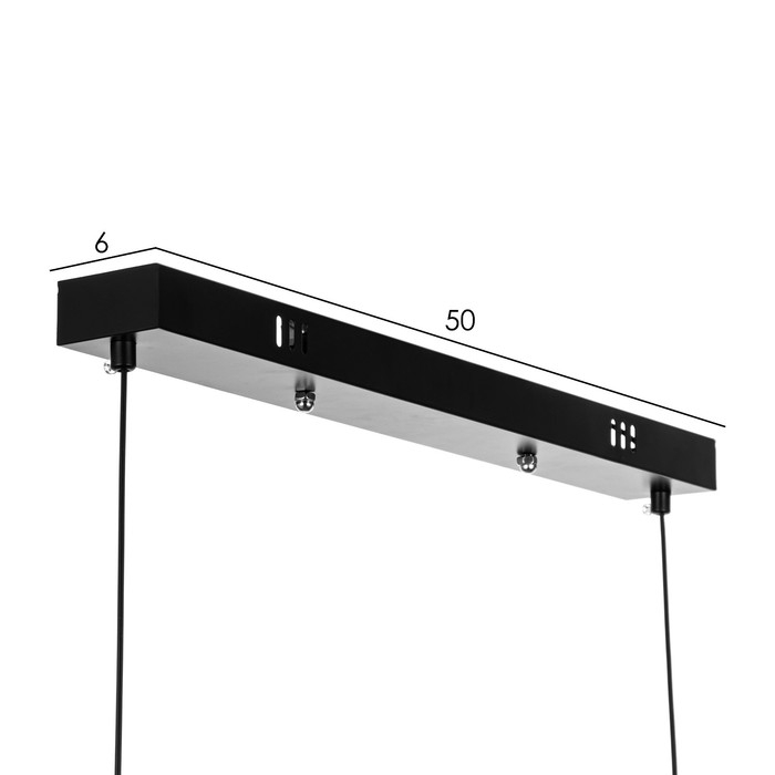 Светильник с ПДУ Светильник с ПДУ "Наими" LED 180Вт 3000-6000К черный 100х24х16 см