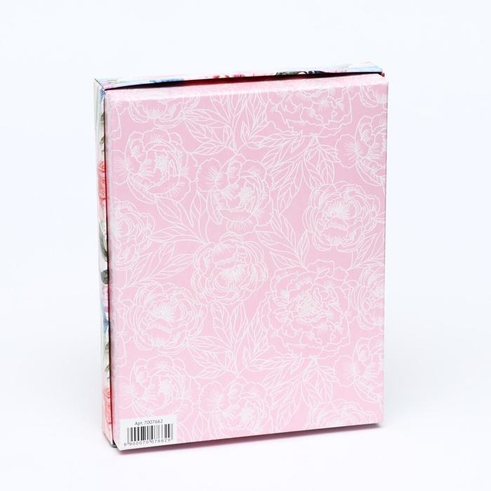 Коробка для конфет, 12 шт,  Коробка для конфет, 12 шт, "Летний букет", 19 х 15 х 3,6 см