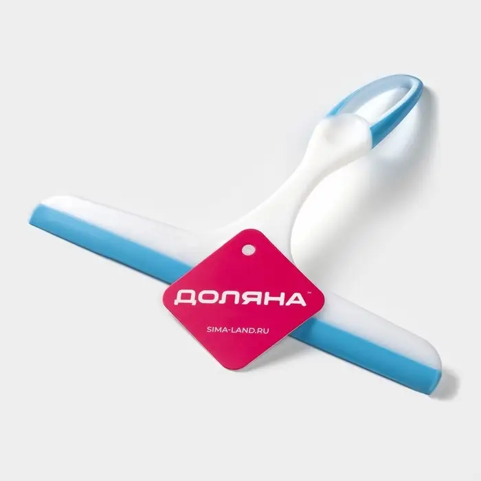 Водосгон с изогнутой ручкой Доляна, 23&times;20 см, 5 см, белый