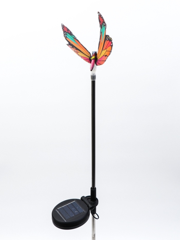 Штекер с подсветкой  Штекер с подсветкой "Бабочка Адриа" розовая, 12х70см