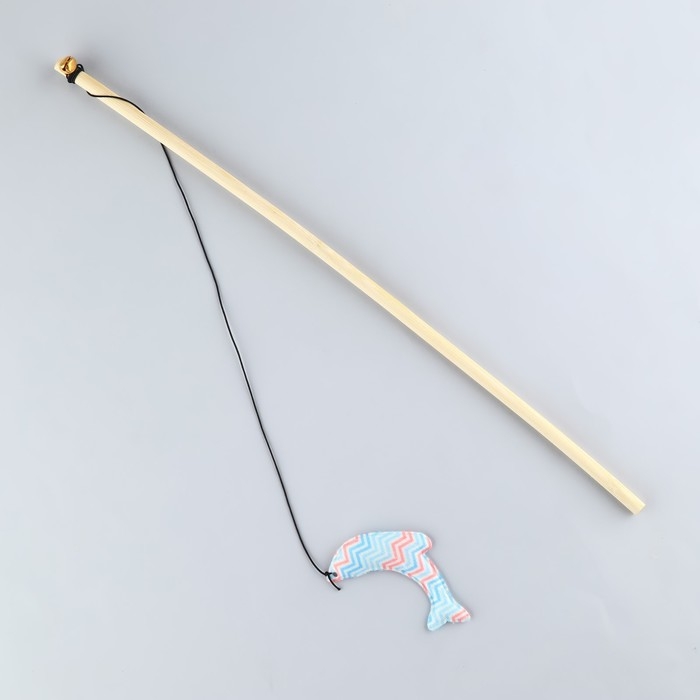 Дразнилка с игрушкой и шуршалкой «Дельфин», 8 см Дразнилка с игрушкой и шуршалкой «Дельфин», 8 см