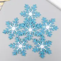 Заготовка для творчества из фоамирана &laquo;Снежинки голубые&raquo;, 5.5 см, 6 шт.