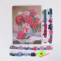 Алмазная мозаика с частичным заполнением на подрамнике &laquo;Пионы&raquo;, 30&times;40 см