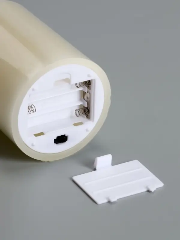 Светодиодная свеча восковая "Белая", 15x7 см, АААx3 (не в компл.), Т/БЕЛЫЙ