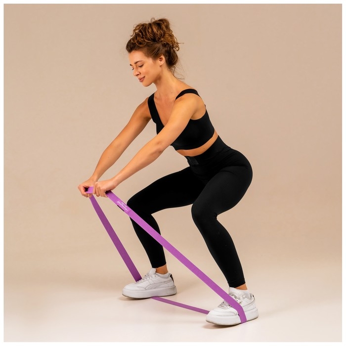 Набор из 3 петель для фитнеса ONLYTOP: нагрузка 18, 27, 36 кг, 204х4 см Набор из 3 петель для фитнеса ONLYTOP: нагрузка 18, 27, 36 кг, 204х4 см