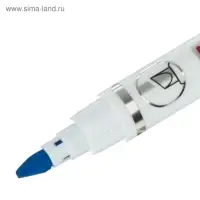 Маркер-текстовыделитель, скошенный наконечник, узел 4 мм, синий