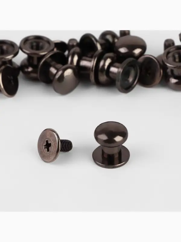 Кобурный винт d=7.9/8.5&times;8.5 мм, 10 шт., цвет чёрный никель