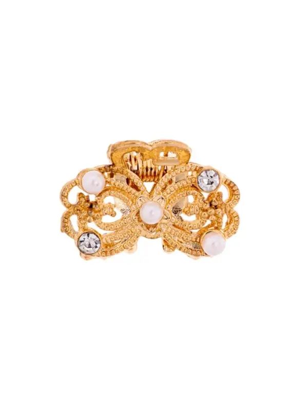 Крабик для волос «Морская сказка», бантик, 2.5 см, золото Крабик для волос «Морская сказка», бантик, 2.5 см, золото