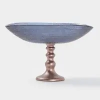 Блюдо для фруктов Inspiration, d=30 см, на ножке, фиолетовое