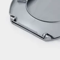 Сиденье для унитаза &laquo;Ракушка&raquo;, 44&times;37 см, с крышкой, серебристый перламутр