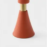 Подсвечник на 1 свечу текстурный &laquo;Терракотовый&raquo;, 10.5&times;10.5&times;19.5 см