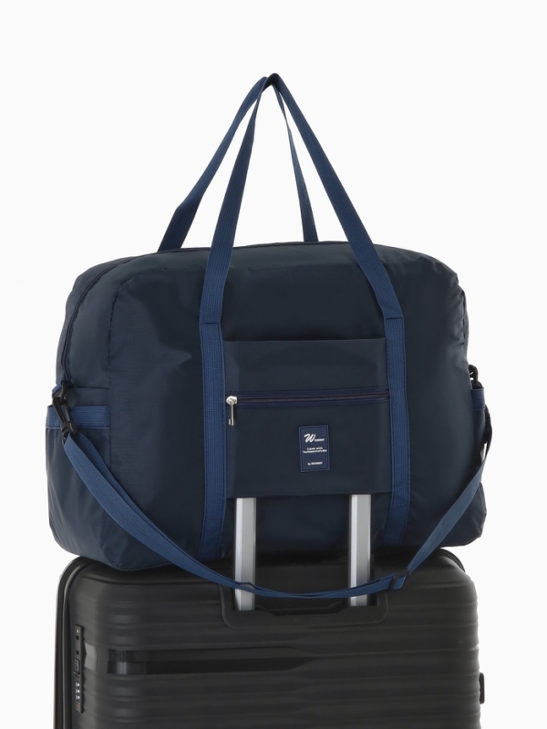 Сумка дорожная на молнии, синяя