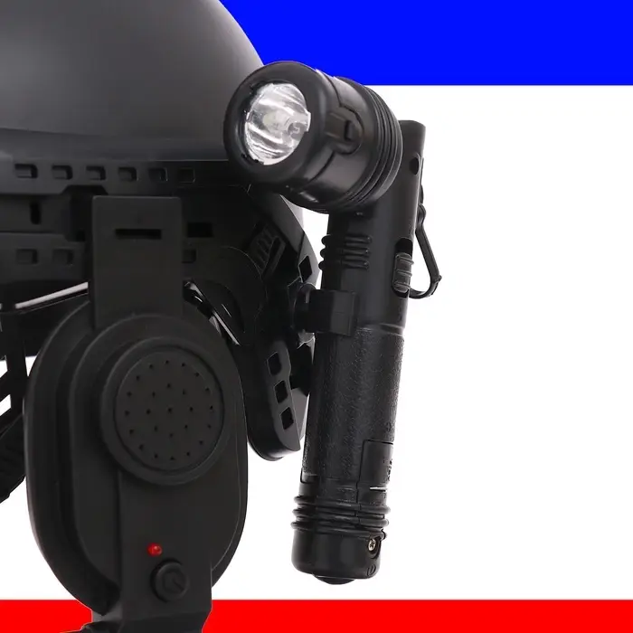 Шлем полицейского &laquo;Супер агент&raquo;, световые и звуковые эффекты, работает от батареек