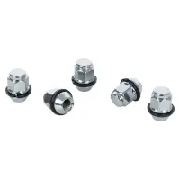 Гайка колесная M12x1,5x33, конус с пластиковой шайбой, ключ 21, закрытая, хром для а/м KIA
