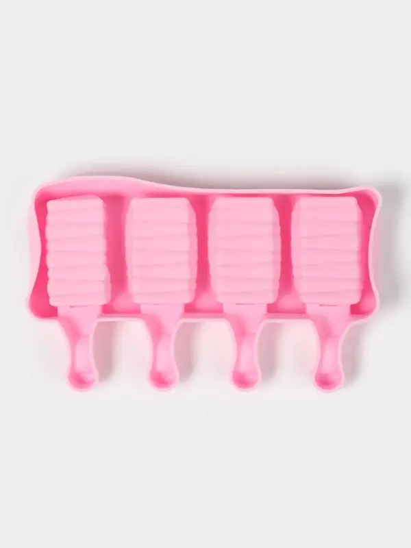 Форма для мороженого &laquo;Венеция&raquo;, силикон, 19.3&times;11&times;2.4 см, 4 ячейки (5.5&times;2.9 см), МИКС