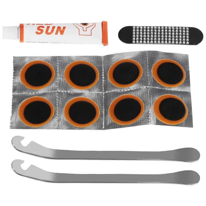 Аптечка для ремонта велоcипедных камер Dream Bike, с монтажками Аптечка для ремонта велоcипедных камер Dream Bike, с монтажками