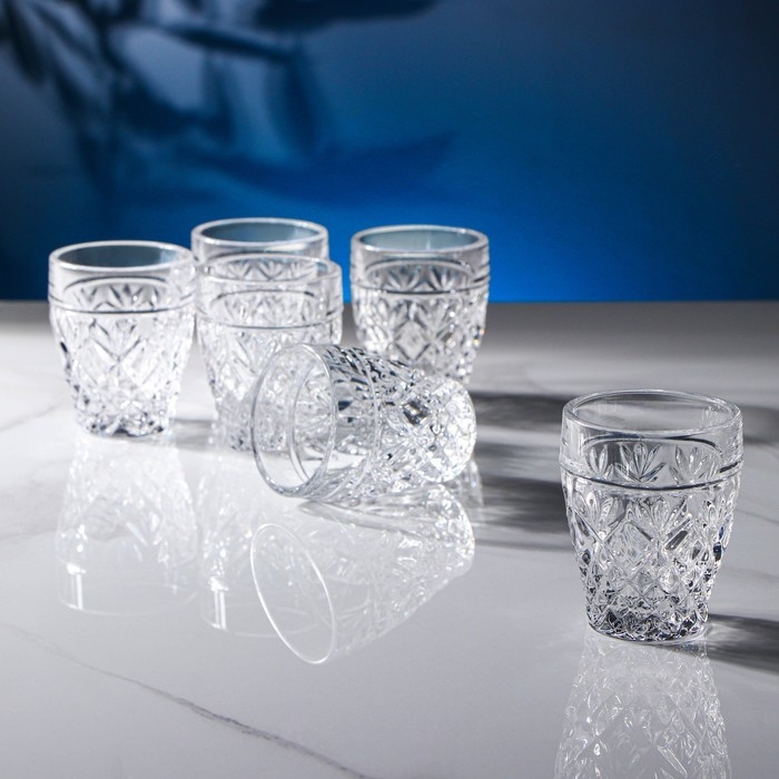 Набор стопок хрустальных One man bottle, 45 мл, 6 шт Набор стопок хрустальных One man bottle, 45 мл, 6 шт