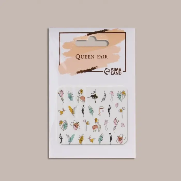 Слайдеры для ногтей «Нежный образ», разноцветные Слайдеры для ногтей «Нежный образ», разноцветные