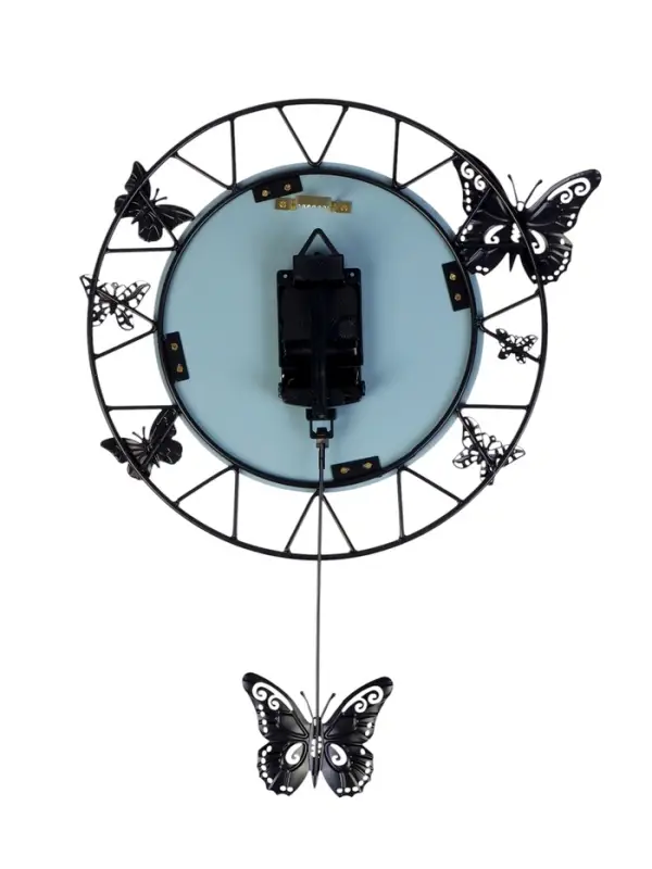 Часы настенные интерьерные &laquo;Бабочки&raquo;, с маятником, плавный ход, 35&times;51 см