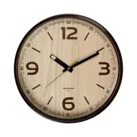 Часы настенные, интерьерные, плавный ход, d-30.5см, коричневые
