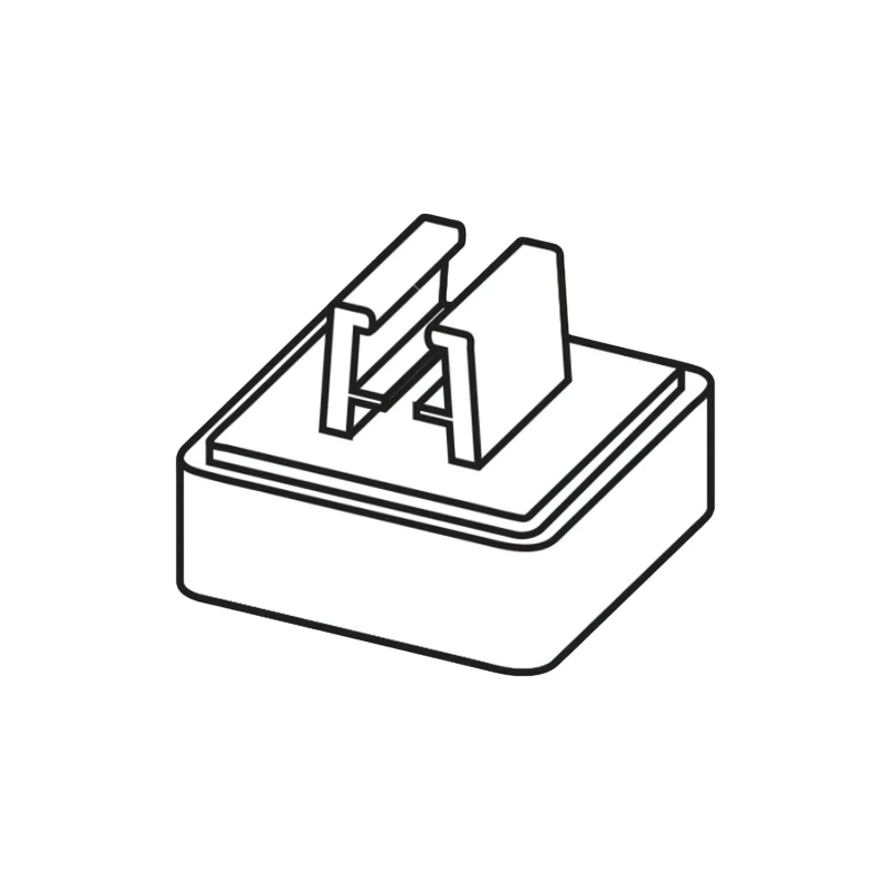 Держатель рамки под углом 90&deg; к поверхности 35х35мм квад., 10 шт/уп