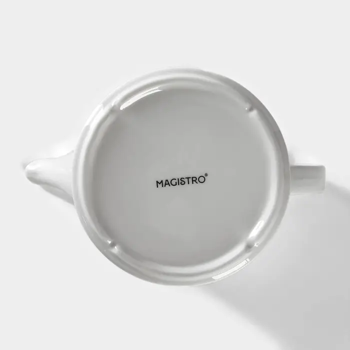 Заварочный чайник Magistro &laquo;Морской бриз&raquo;, 850 мл, фарфор, белый