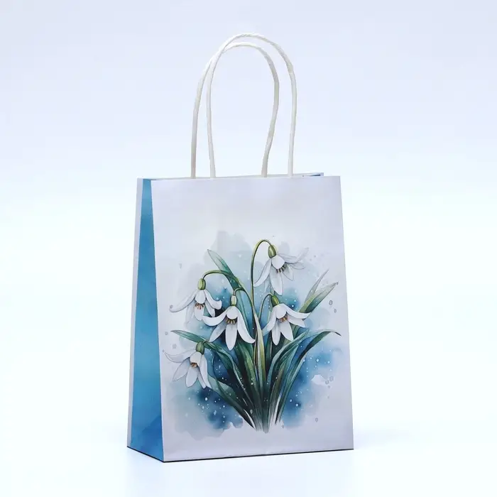 Пакет подарочный крафтовый «Самой нежной» 15×12×6 см, 120 г/м² Пакет подарочный крафтовый «Самой нежной» 15×12×6 см, 120 г/м²