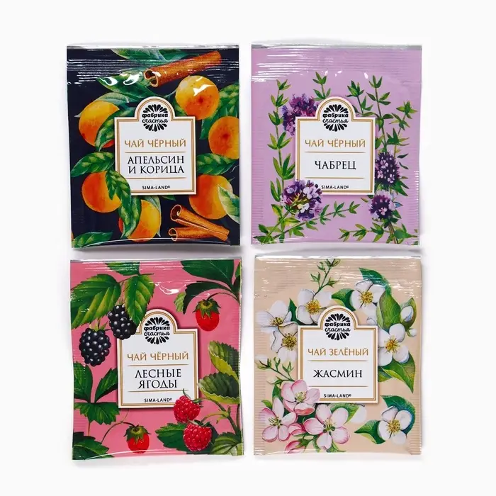 Чай подарочный &laquo;Папа может всё&raquo;: весовой чай 40 г (2 шт. &times; 20 г)., чай в пакетиках 21.6 (12 шт. &times; 1.8 г).