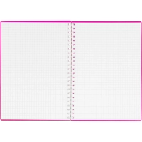 Бизнес-тетрадь А5 80л Attache гребень клетка пластик бордов с тиснением