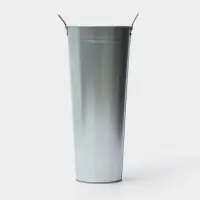 Вазон оцинкованный с ручками, 11 л, d=21 см, h=49 см, ГОСТ