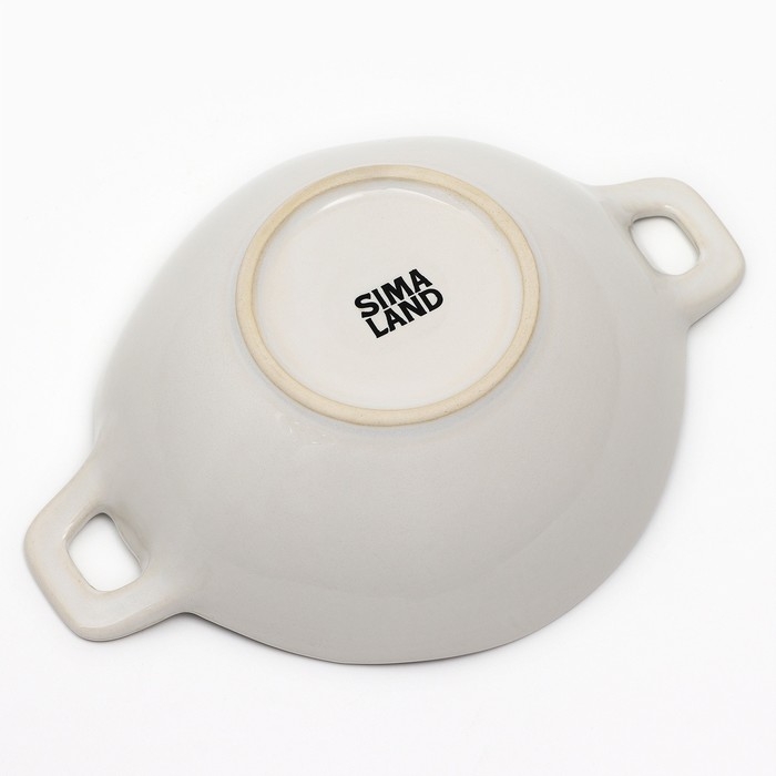 Тарелка керамическая глубокая «Керамик», 21х15 х 5,8 см, 400 мл