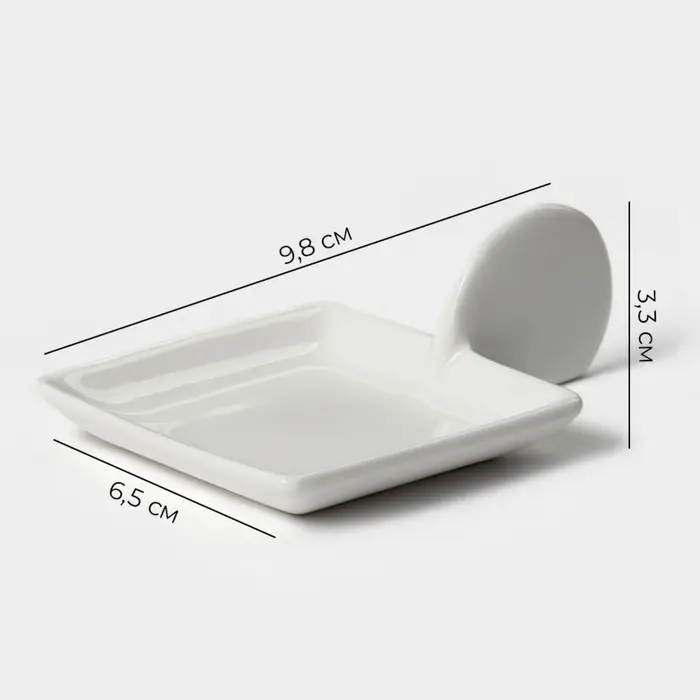 Кокильница фарфоровая Magistro «Лопатка», 9,8×6,5 см, цвет белый Кокильница фарфоровая Magistro «Лопатка», 9,8×6,5 см, цвет белый