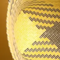 Сумка плетёная пластиковая 30х15х35 см, цв. чёрный, бежевый, белый