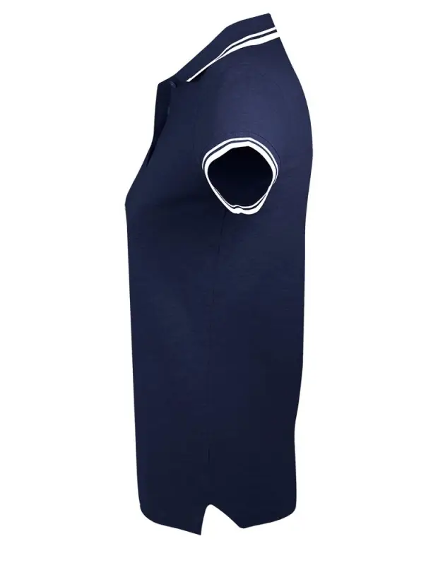 Рубашка поло женская Pasadena Women 200 с контрастной отделкой темно-синяя с белым, размер XL Рубашка поло женская Pasadena Women 200 с контрастной отделкой темно-синяя с белым, размер XL